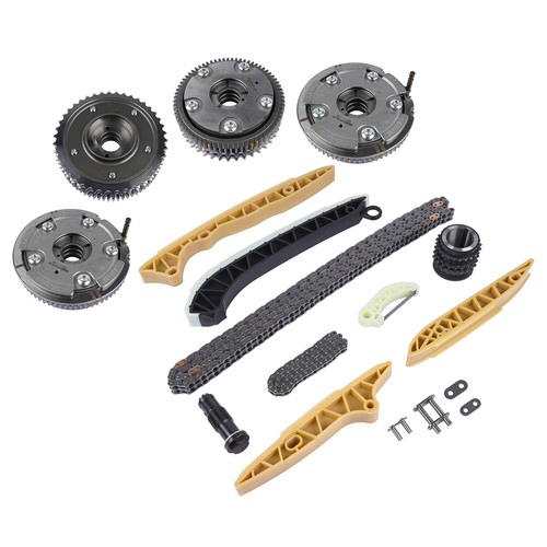 4× Camshaft Adjusters+Timing Chain Kit 2720500147 2720505247 For Mercedes C300 - Picture 3 of 6