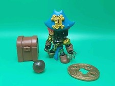 Figura de juguete pirata Treasure X Capitán Goldeye Figura de juguete pirata Moneda y Esmeralda