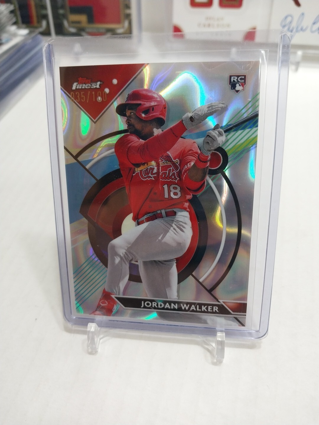 2023 Topps Finest LAVA Refractor 35/100 Jordan Walker St. Louis Cardinals #60