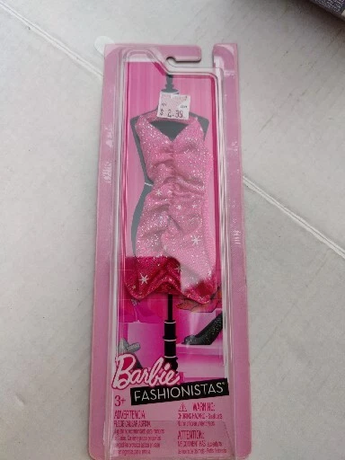 Barbie Doll Clothes NIP Modern Pink Party Disco Dress Mattel W3171 NEW