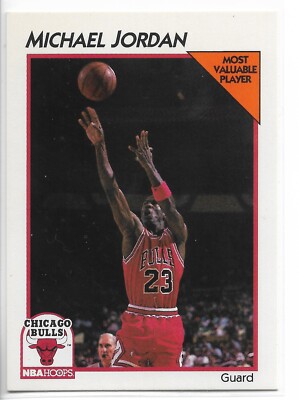 1991-92 NBA HOOPS MVP Michael Jordan #5 Chicago Bulls | eBay
