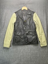 Obey Propaganda Jacket Adult Womens Size Small Removable Sleeves Black/green