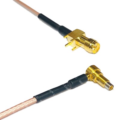 RG178 RP-SMA Female PCB to MS-156 MALE ANGLE Coax RF Cable USA-Ship