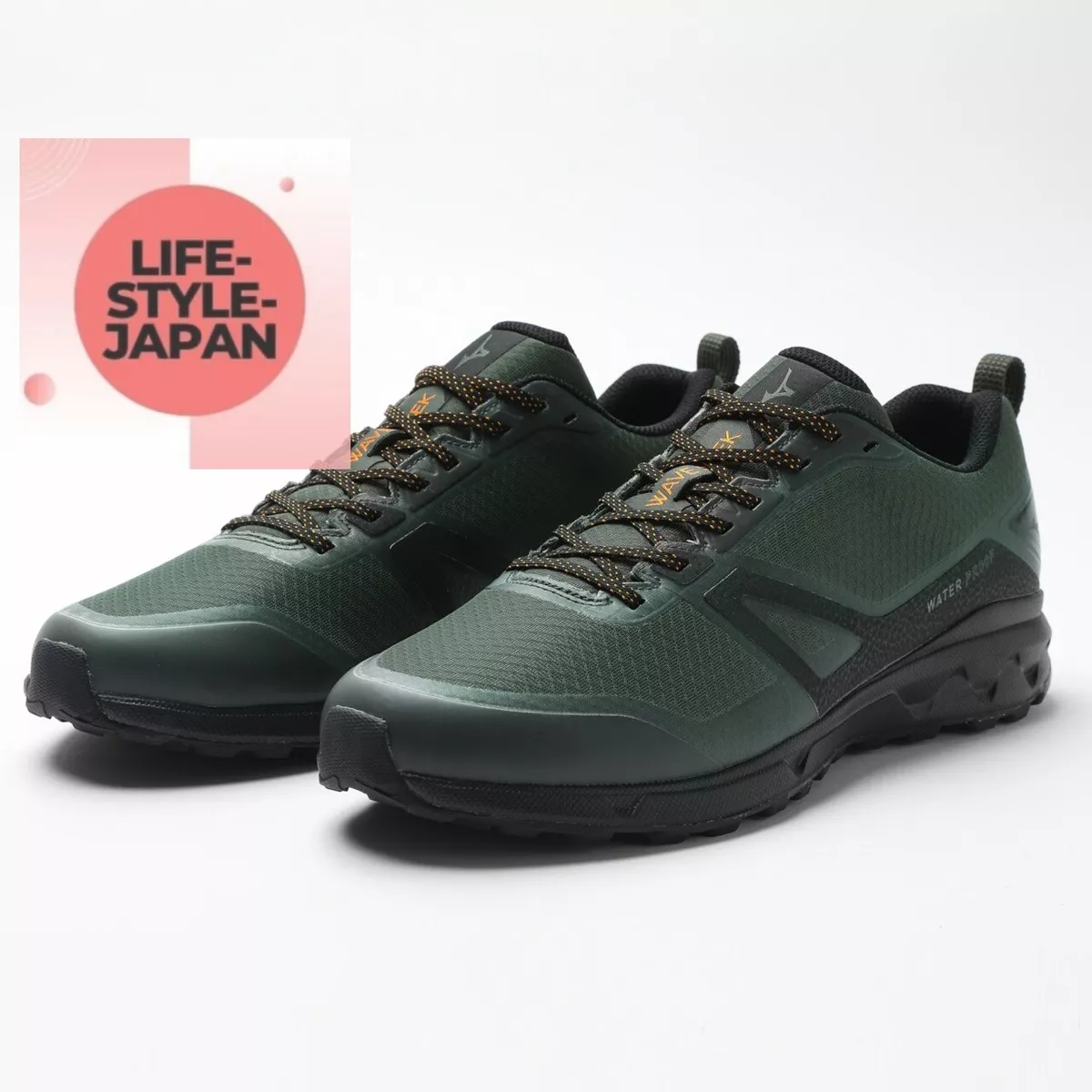 MIZUNO Wave Seek B1GA2201 38 khaki Men Walking Shoes Sneakers Waterproof  Type | eBay
