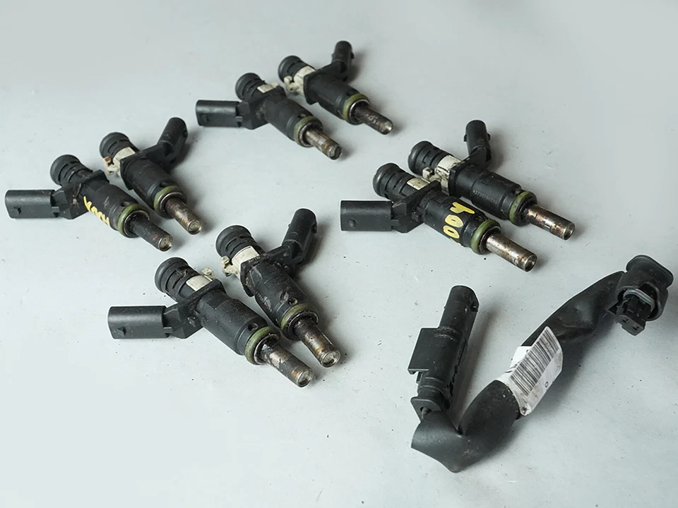 2010 - 2011 Mercedes Benz E Class W212 E550 Fuel Injection Injectors Set Oem Foto 3 de 4