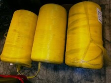 Plastic netting material, yellow 2 Large Rolls  - 9,840 feet long each roll 
