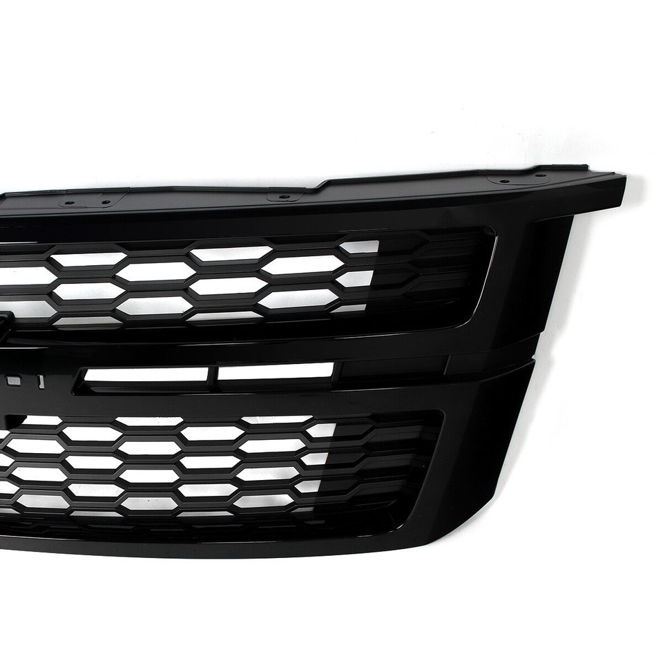 Front Glossy Black Bumper Grille For 2015-20 Chevrolet Tahoe