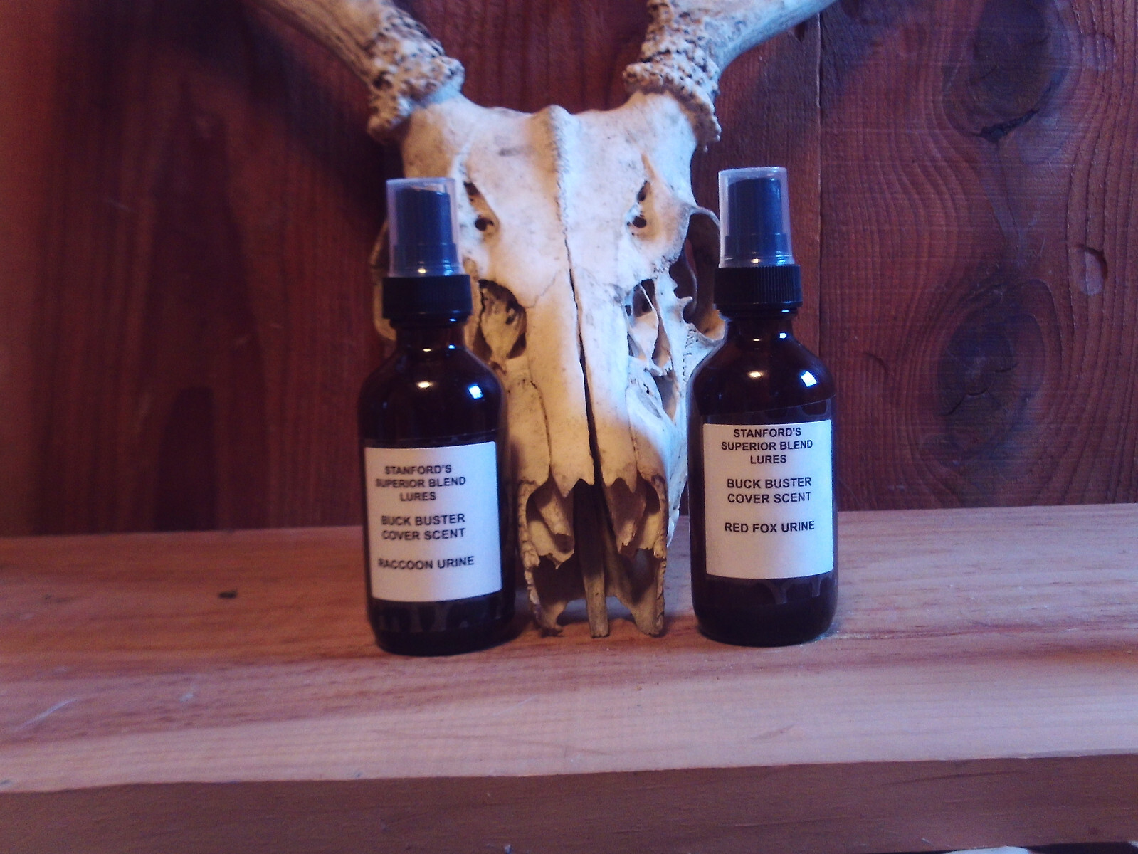 DEER COVER SCENT RACCOON URINE and RED FOX URINE TROPHY BUCK LURE COMBO