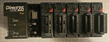 Automation Direct D2-06B Direct Logic 205 Koyo (6-Slot) PLC w/ 5 D2-12TR Modules