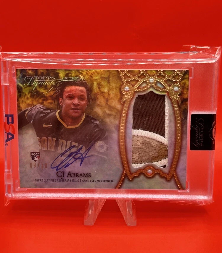 2022 Topps Dynasty Baseball CJ Abrams Card Rookie Patch Auto #'d 9/10 JERSEY