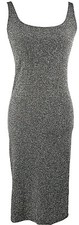 Forever 21 BodyCon Dress Size Medium Multicolor Sparkle Stretch Tank Metallic