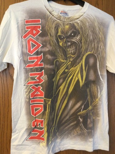 Iron Maiden - 2008 White Shirt. Adult L 