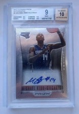 2012-13 12 2013 Panini Prizm Michael Kidd-Gilchrist Auto RC BGS 9 10 Autograph