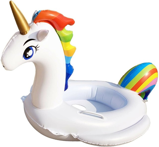 Inflatable Rubber Unicorn Float for Kids/baby, Swimming Pool Floats