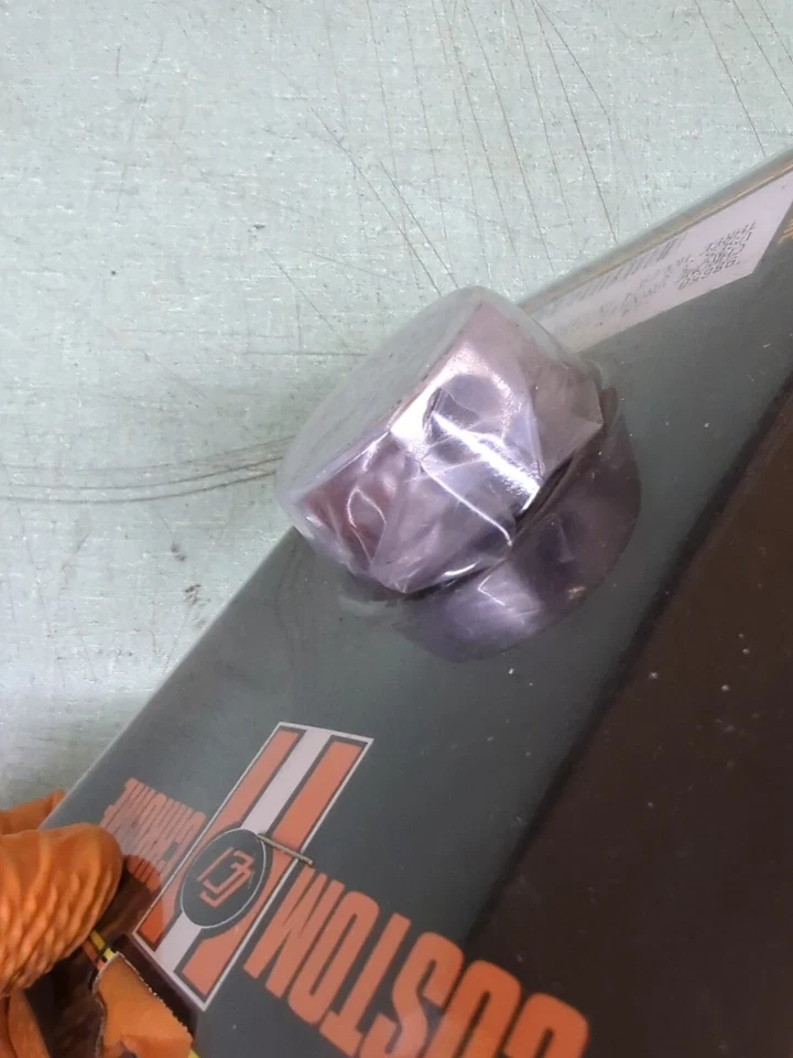 Camiseta de línea de freno delantero acanalada cromada personalizada 98650 3/8-24 Foto 4 de 4