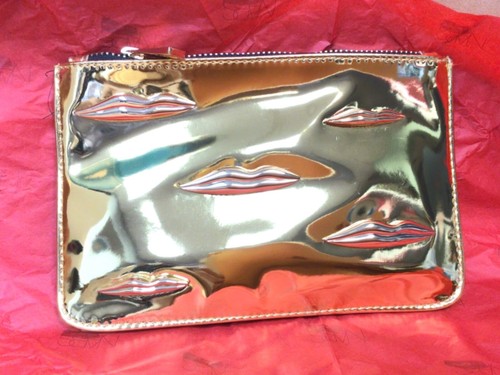 NARS Man Ray Inspired Gold Cosmetic Makeup Bag Case NEW