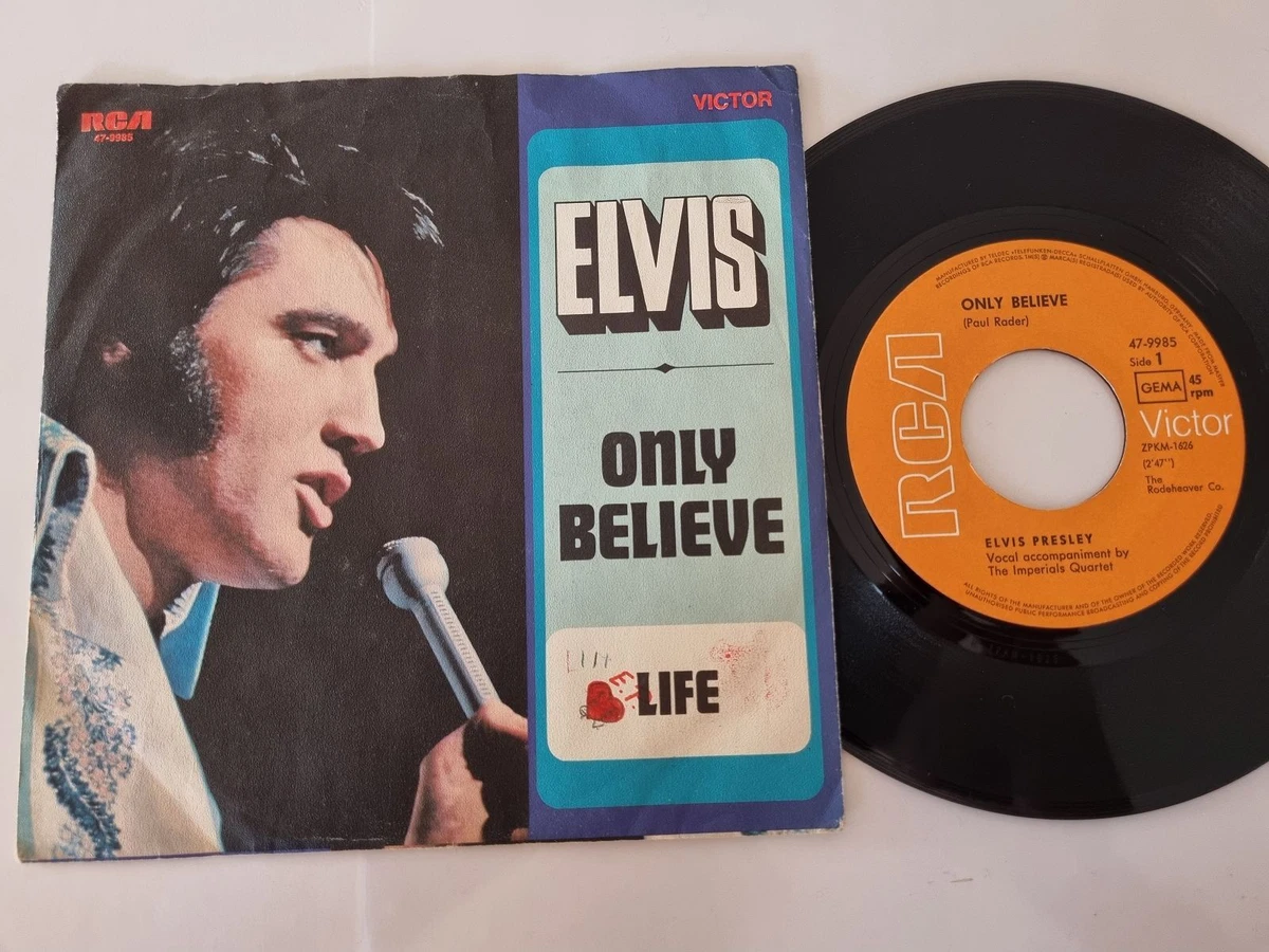 7" Single Elvis Presley - Only believe/ Life Vinyl Germany | eBay