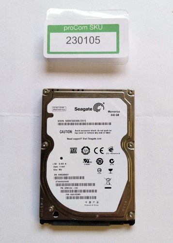 HDD / Festplatte / Seagate Momentus / ST9640320AS / SATA / 2,5" / 640 GB