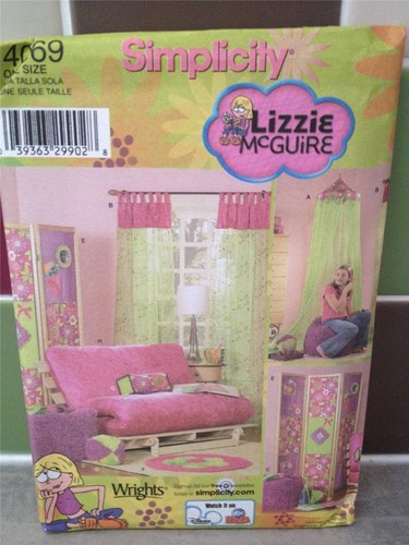 Simplicity Sewing Pattern 4069 Teen Room Accessories Uncut New Curtains Pillow - Picture 2 of 3