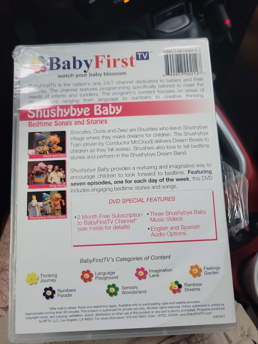 BabyFirstTV Presents - Shushybye Baby (DVD, 2008) Brand New