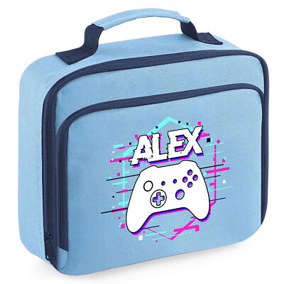 Personalisierte Gaming Brotzeittasche Kinder Schulanfang Junge Gamer Videospiele Gamepad