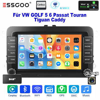 DAB Autoradio für VW GOLF 5 6 Plus Passat Touran Tiguan EOS KAM Android GPS Navi