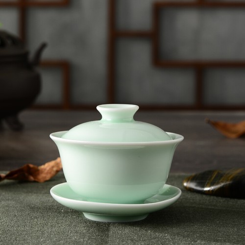 Longquan Celadon Gaiwan für Puer 110ml Deckel Schüssel Set mit Deckel Untertasse in China - Bild 4 von 11