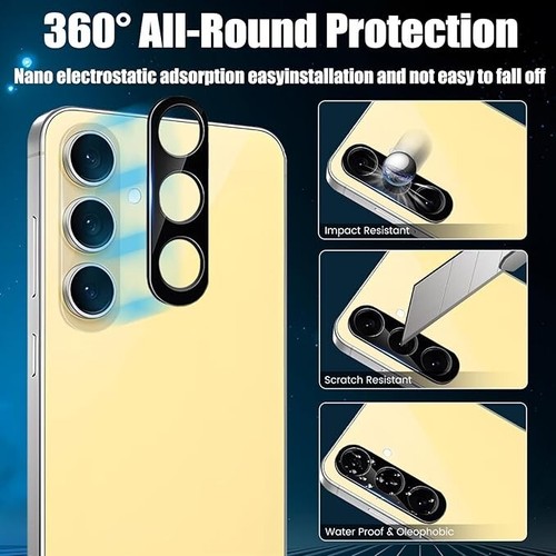 For Samsung Galaxy S24 FE Tempered Glass Screen Protector And Camera Protector - Picture 14 of 24