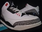 NIKE AIR JORDAN III 3 RETRO OG WHITE BLACK CEMENT GREY INFRARED 136064-123 10.5