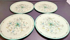 Noritake Salad Plate Paradise W80 8223 Sea Foam Mint Green Retired 8" Set of 4
