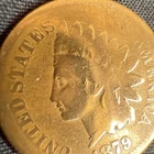 1879 INDIAN HEAD CENT PENNY Coin Cleaned