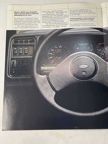1985 Merkur Xr4ti Original Car Sales Brochure Ford of Germany Lincoln Mercury - Bild 9 von 13