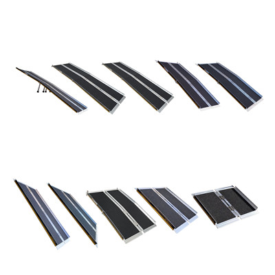 WORHAN  Rampe klappbar 272kg faltbar Rollstuhlrampe Mobil Aluminium Rollstuhl