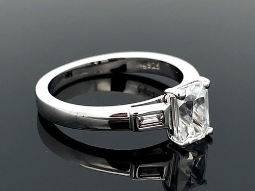 SCHMUCKJAGD RING GR. 21 (CA.66) 925/-SILBER RHODINIERT MIT ZIRKON SILBERZEIT - Bild 2 von 3