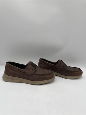 Roper New Chillin Low Brown Loafers Roper Footwear Men`s Chillin Low Brown Oiled Leather Slip On main image 2