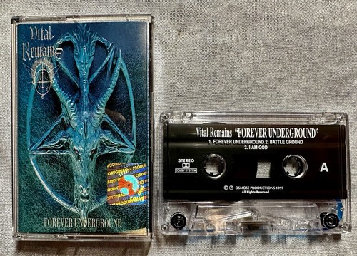 VITAL REMAINS - FOREVER UNDERGROUND (1997) CASSETTE - VERY RARE! EX!