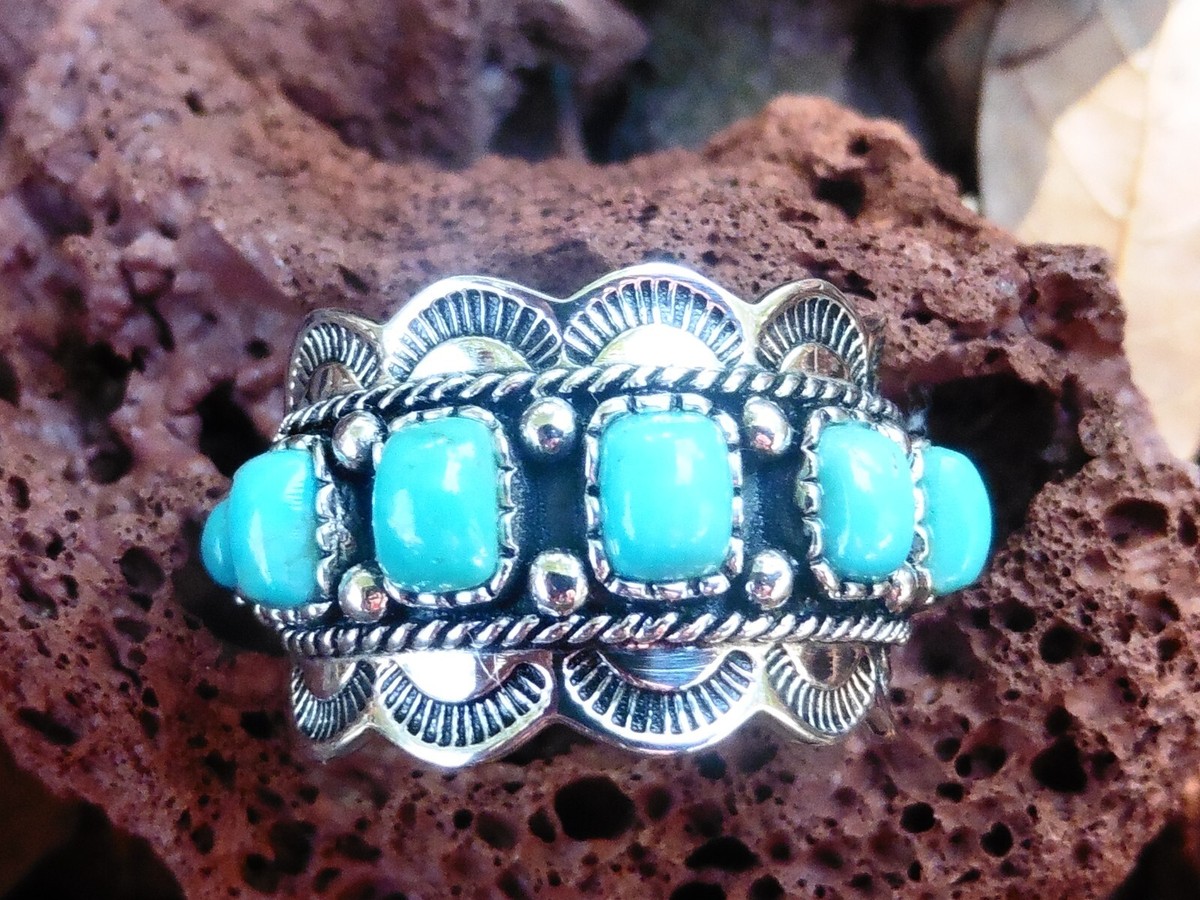 SILVER925 BIG TURQUOISE RING/シルバー/リング Large Sterling Silver Turquoise Ring | eBay