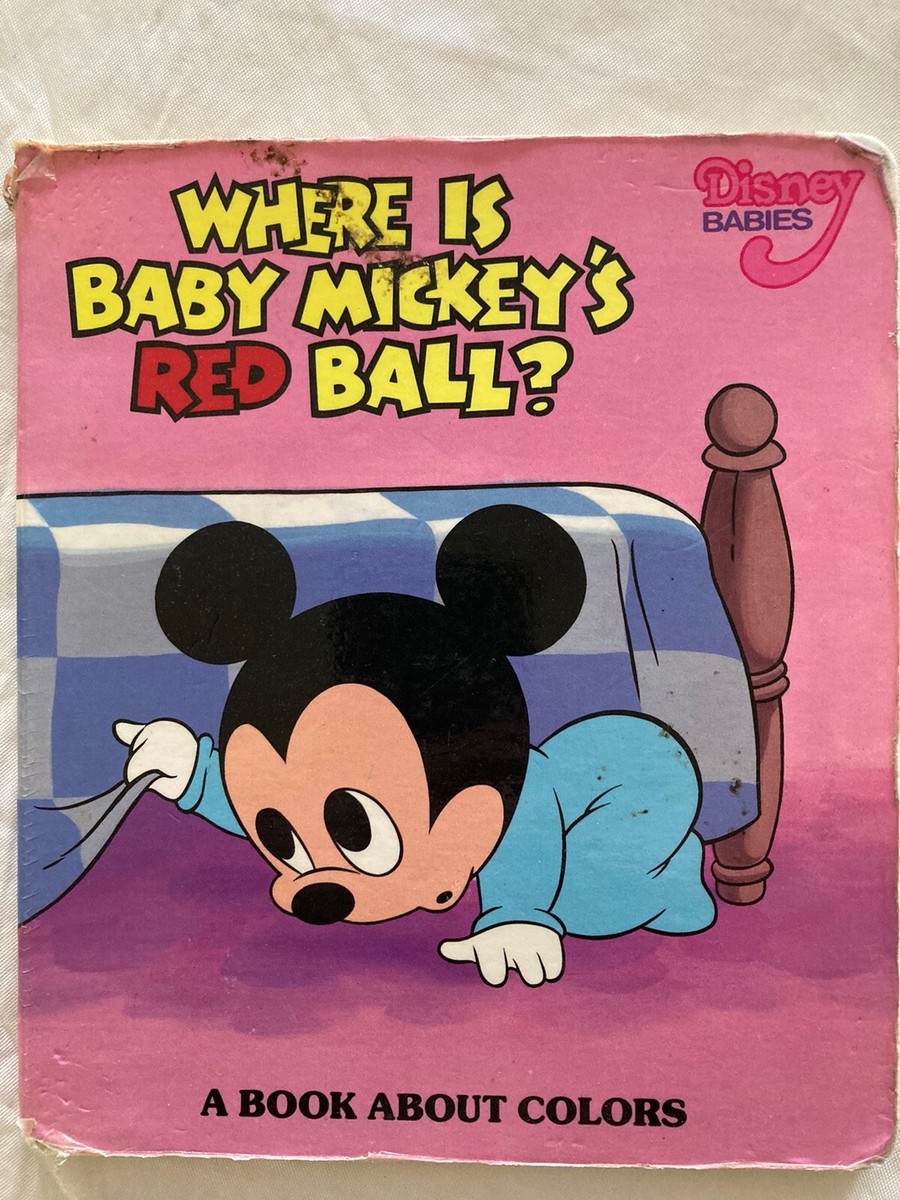WHERE IS MY BABY MICKEY'S RED BALL-1987 WALT DISNEY COMPANT | eBay