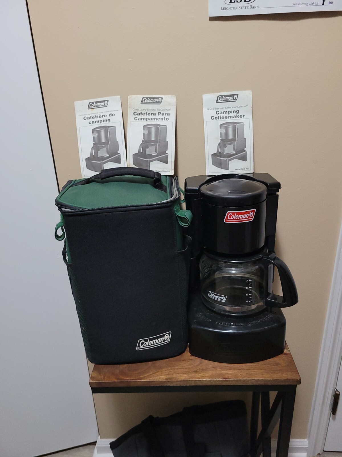 Coleman Camping CoffeeMaker 10 Cup With Insulated Carry Bag 5008700