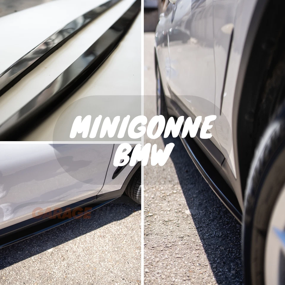 Sotto Minigonne per BMW X1 X2 X3 X4 X5 *M look* Laterali sotto porta NERE - Immagine 2 di 4