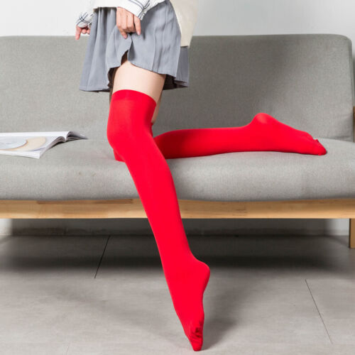 Frauen Über Knie Lange Socken Oberschenkel Hohe Strümpfe Strumpfhosen ~ ≌ - Bild 12 von 28