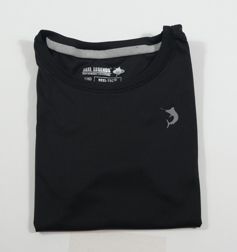 Reel Legends Kids Black Reel-Tec T-Shirt Sz L(6) - Picture 5 of 6