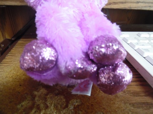 Ty silk Rosette purple unicorn plush beanie baby babies -6" - Picture 2 of 3