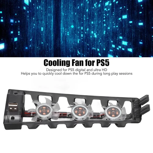 Game Console Cooling Fan Low Noise Built In 3 Fans Game Temperature Cooler F SPC