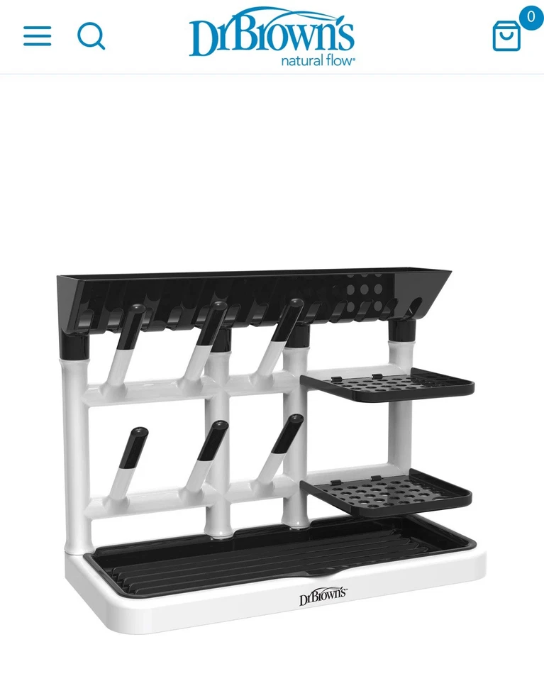Dr. Brown's Drying Tower, Stand-Up Drying Rack, Countertop Baby Bottle Drying - Image 2 of 3