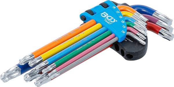 BGS 74467 WinkelschlüSsel-Satz | Multicolour | T-Profil (FüR Torx) Mit Kugelkopf-image