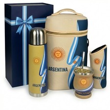 Yerba Mate Cup Set Complete Argentine Yerba Mate Kit - 750 ml Stainless Ste...