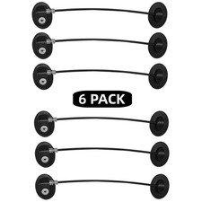Black 6: Freezer Door Lock  Child Safety Cabinet Lock