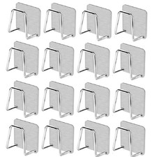 16Pcs Adhesive Sponge Holder Sink Caddy for Kitchen Accessories Stainless Steel