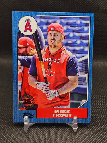 Mike Trout #87TBU-1 2022 Topps Update 1987 card